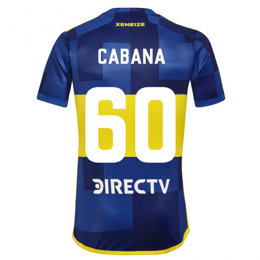 Niño Fútbol Camiseta Juan Pablo Cabaña #60 Azul Amarillo 1ª Equipación 2024/25 Argentina