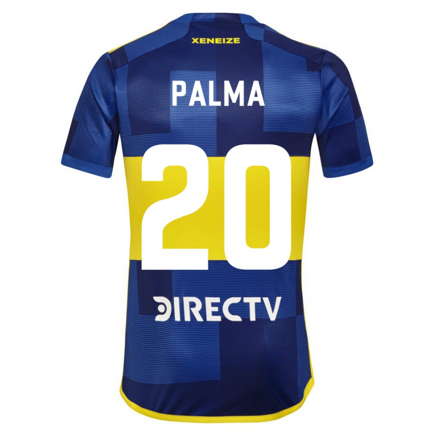 Niño Fútbol Camiseta Lucas Palma #20 Azul Amarillo 1ª Equipación 2024/25 Argentina