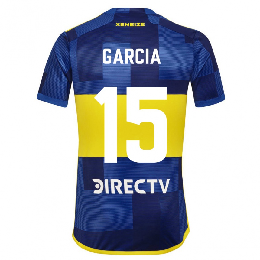 Niño Fútbol Camiseta Ramiro Garcia #15 Azul Amarillo 1ª Equipación 2024/25 Argentina