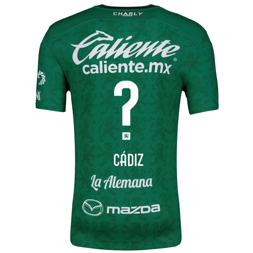 Niño Fútbol Camiseta Jhonder Cádiz #0 Verde Blanco 1ª Equipación 2024/25 Argentina