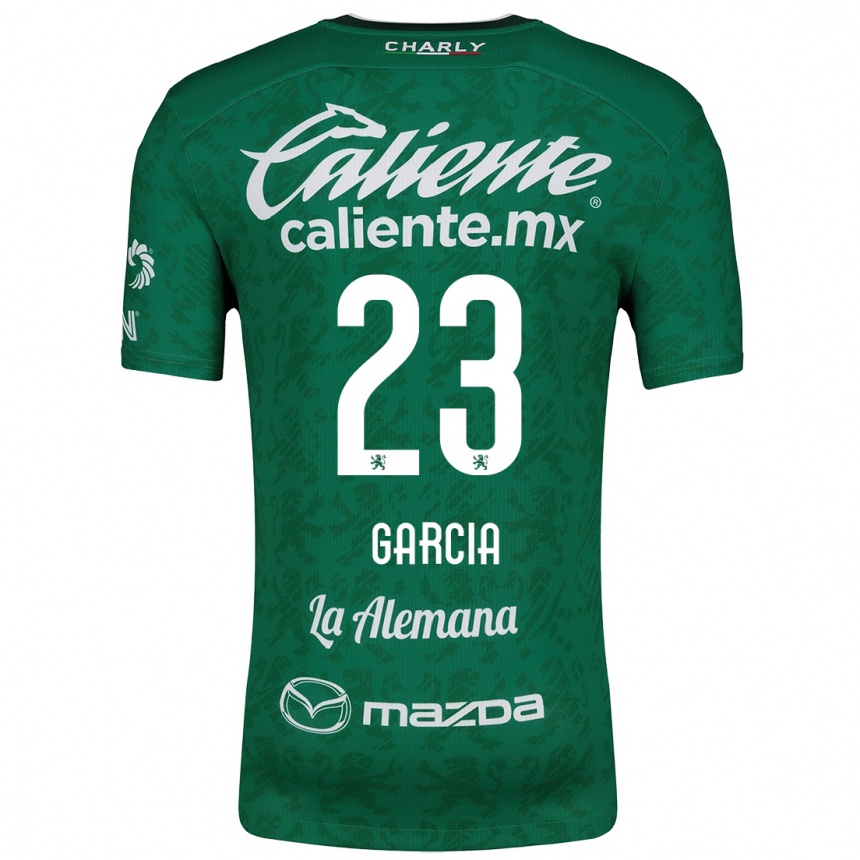 Niño Fútbol Camiseta Óscar García #23 Verde Blanco 1ª Equipación 2024/25 Argentina