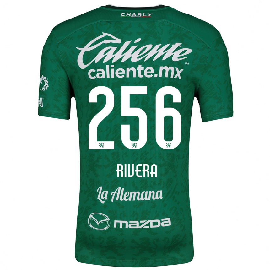 Niño Fútbol Camiseta Fernando Rivera #256 Verde Blanco 1ª Equipación 2024/25 Argentina