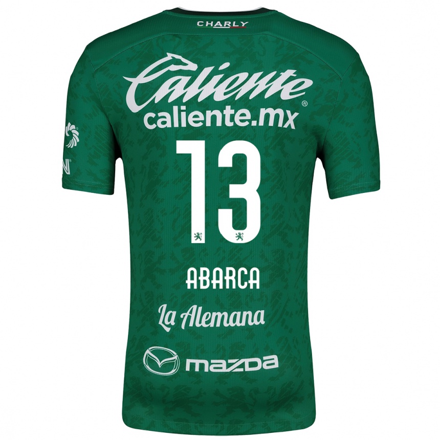 Niño Fútbol Camiseta Vidalia Abarca #13 Verde Blanco 1ª Equipación 2024/25 Argentina