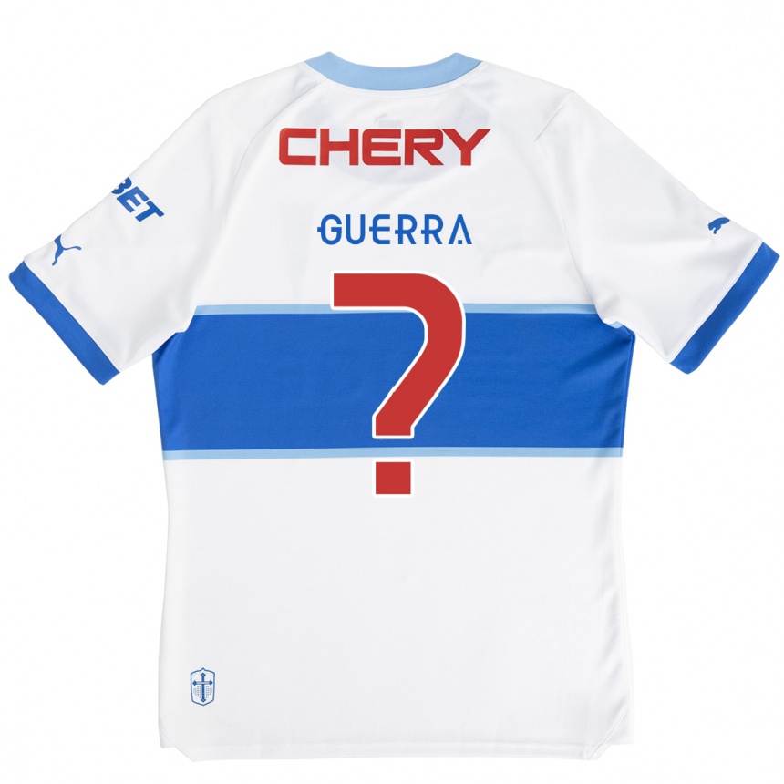 Niño Fútbol Camiseta Mateo Guerra #0 Blanco Azul 1ª Equipación 2024/25 Argentina