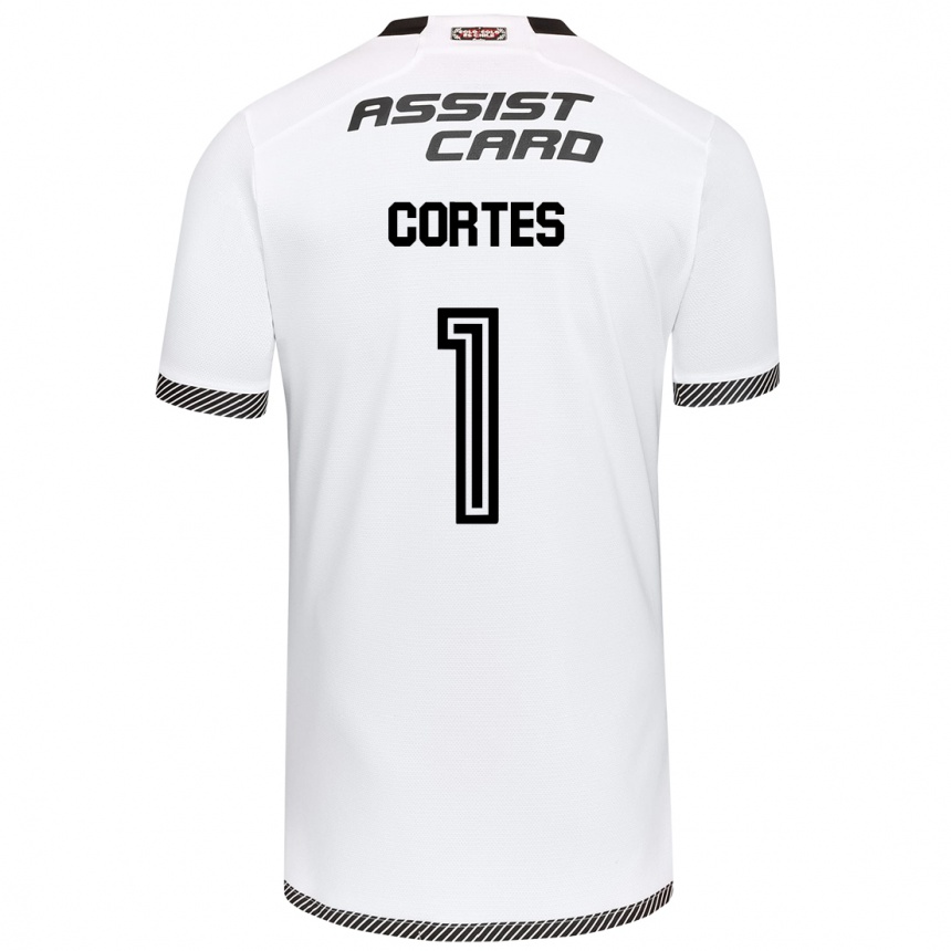 Niño Fútbol Camiseta Brayan Cortés #1 Blanco Negro 1ª Equipación 2024/25 Argentina