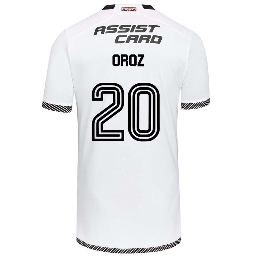 Niño Fútbol Camiseta Alexander Oroz #20 Blanco Negro 1ª Equipación 2024/25 Argentina