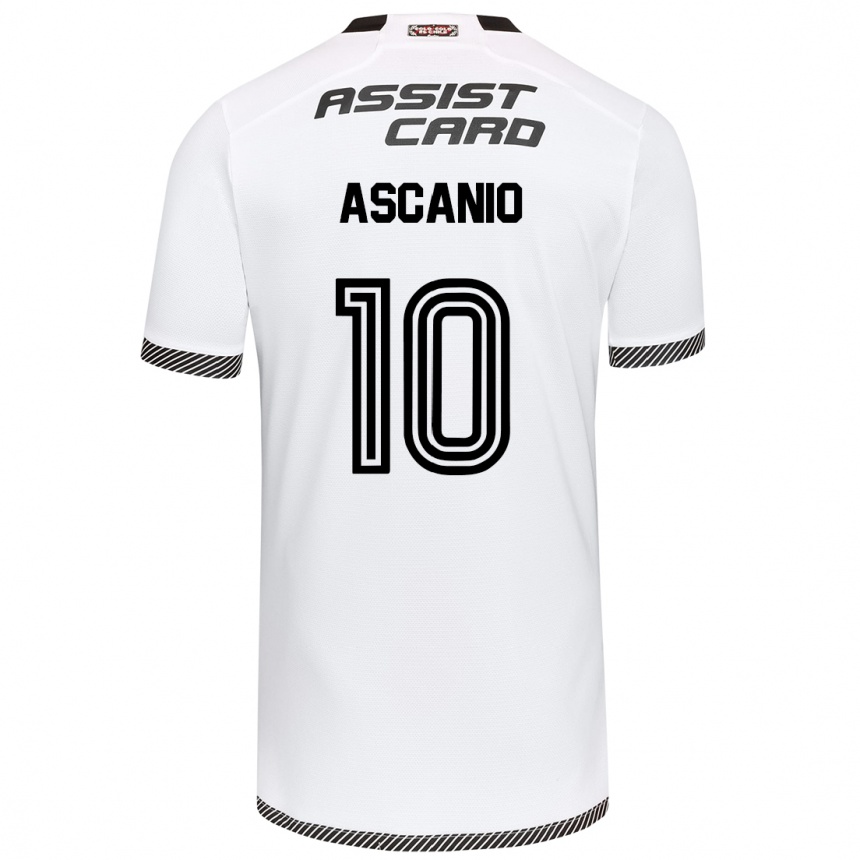 Niño Fútbol Camiseta Yusmery Ascanio #10 Blanco Negro 1ª Equipación 2024/25 Argentina