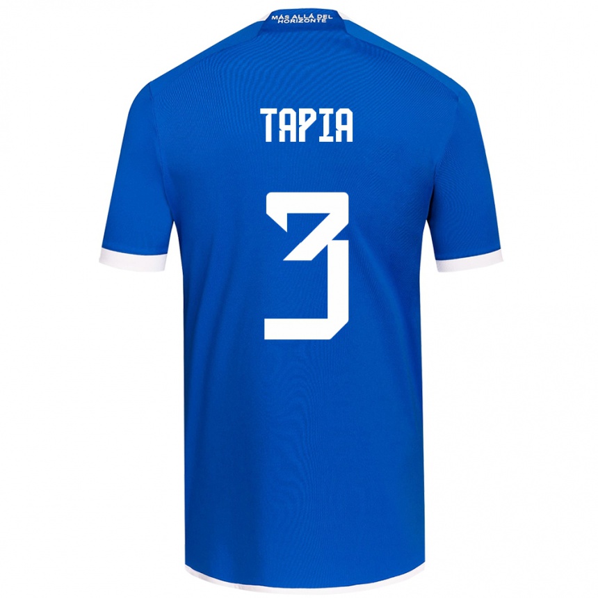 Niño Fútbol Camiseta Ignacio Tapia #3 Azul Blanco 1ª Equipación 2024/25 Argentina