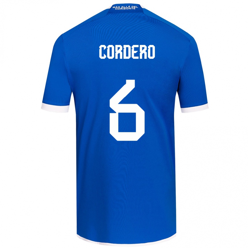 Niño Fútbol Camiseta Renato Cordero #6 Azul Blanco 1ª Equipación 2024/25 Argentina