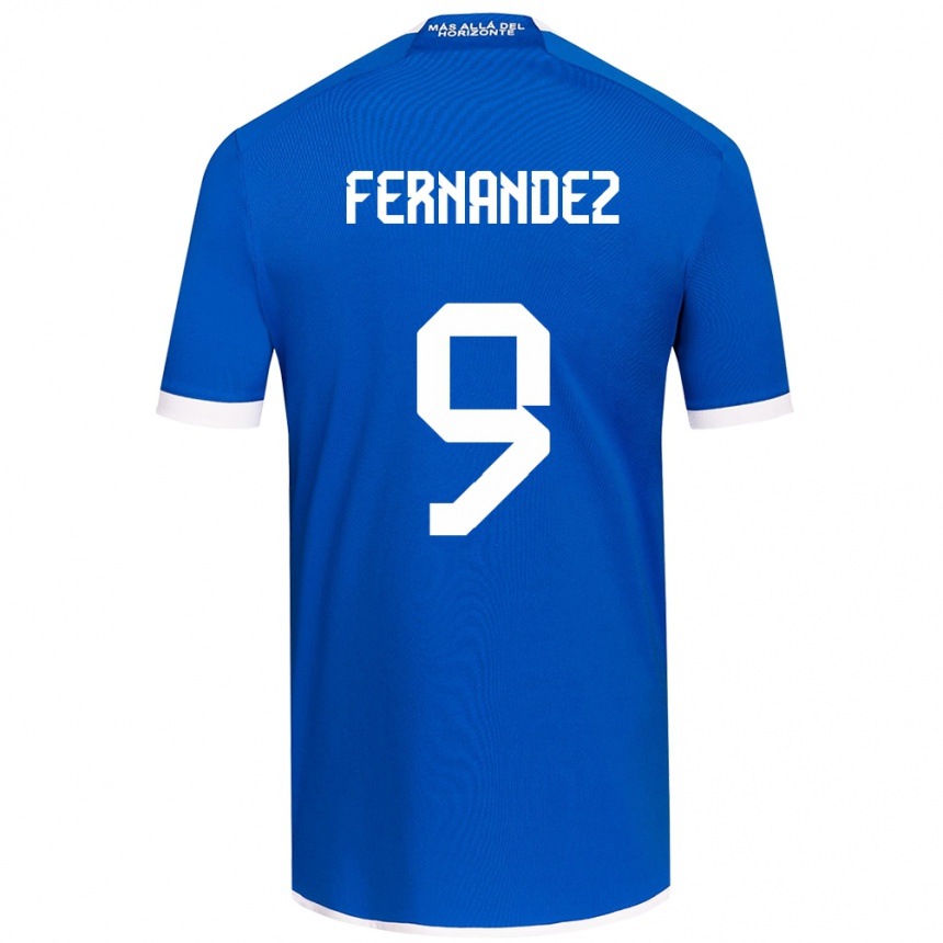 Niño Fútbol Camiseta Leandro Fernández #9 Azul Blanco 1ª Equipación 2024/25 Argentina