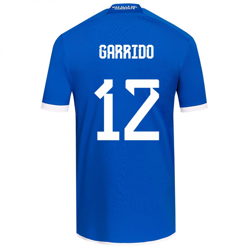 Niño Fútbol Camiseta Pedro Garrido #12 Azul Blanco 1ª Equipación 2024/25 Argentina