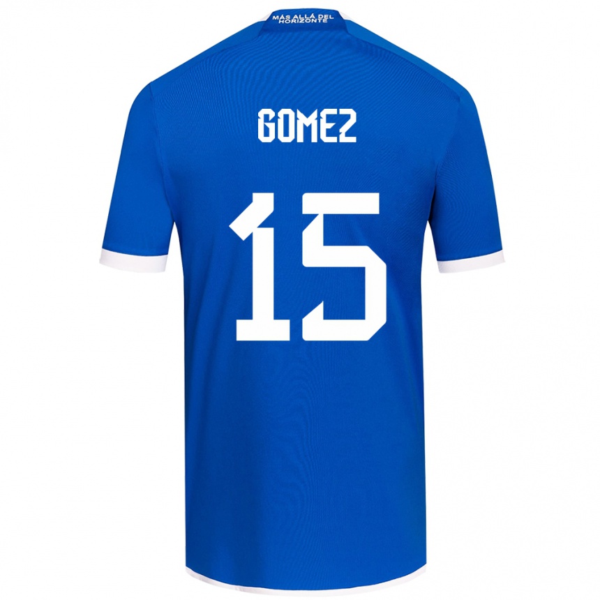 Niño Fútbol Camiseta Juan Pablo Gómez #15 Azul Blanco 1ª Equipación 2024/25 Argentina