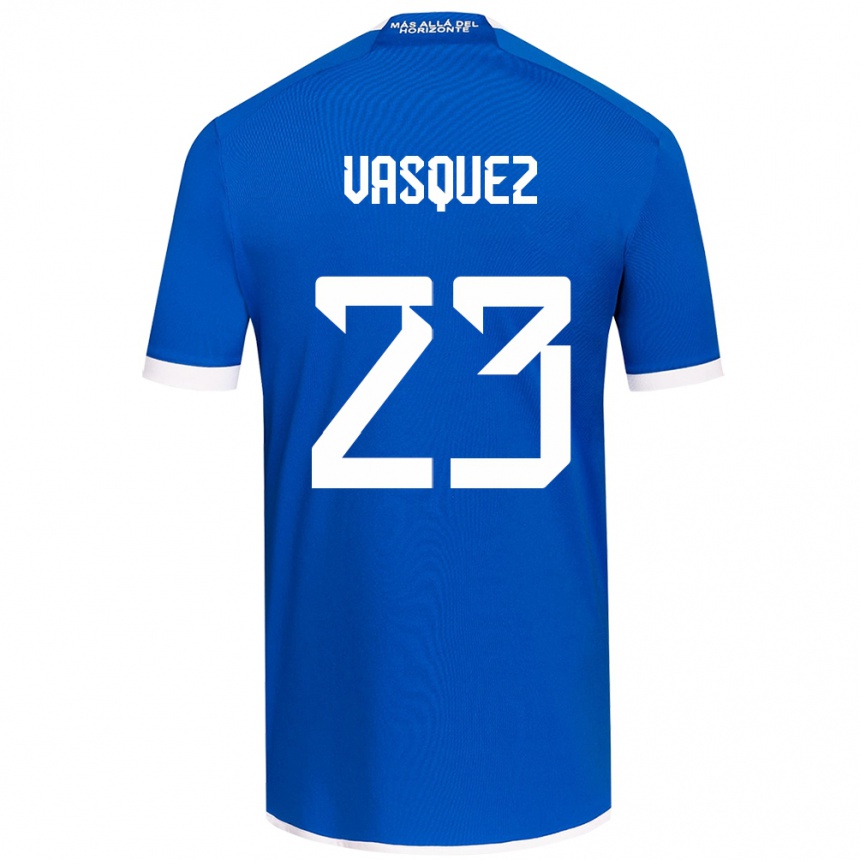 Niño Fútbol Camiseta Ignacio Vásquez #23 Azul Blanco 1ª Equipación 2024/25 Argentina