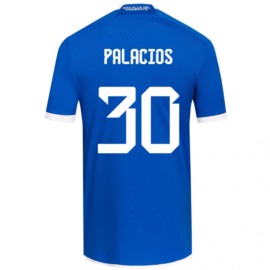 Niño Fútbol Camiseta Cristian Palacios #30 Azul Blanco 1ª Equipación 2024/25 Argentina