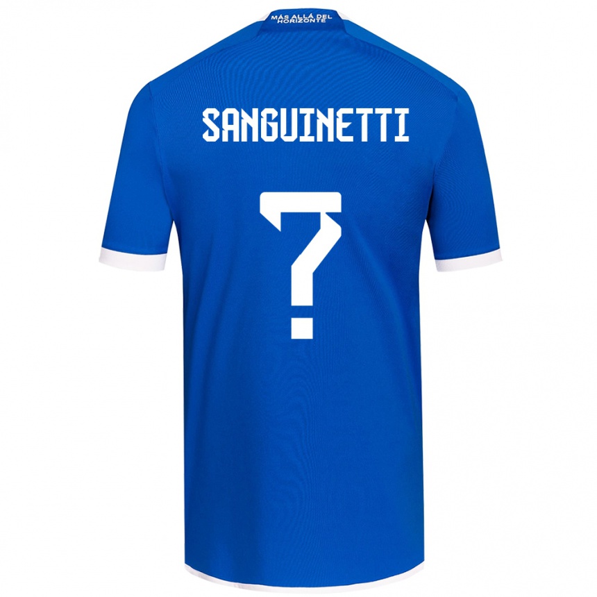 Niño Fútbol Camiseta Fernando Osorio Sanguinetti #0 Azul Blanco 1ª Equipación 2024/25 Argentina