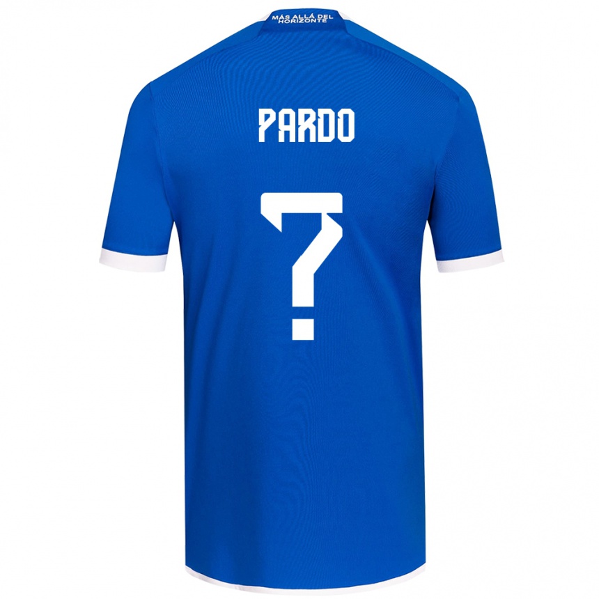 Niño Fútbol Camiseta Cristián Pardo #0 Azul Blanco 1ª Equipación 2024/25 Argentina