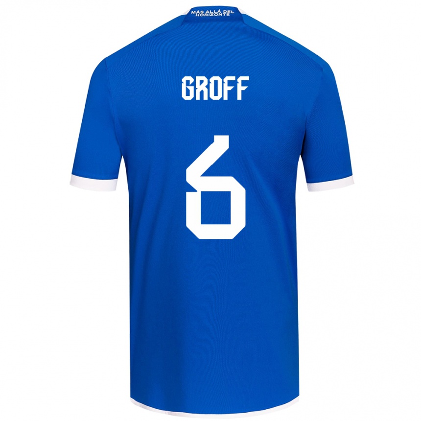 Niño Fútbol Camiseta Llanka Groff #6 Azul Blanco 1ª Equipación 2024/25 Argentina