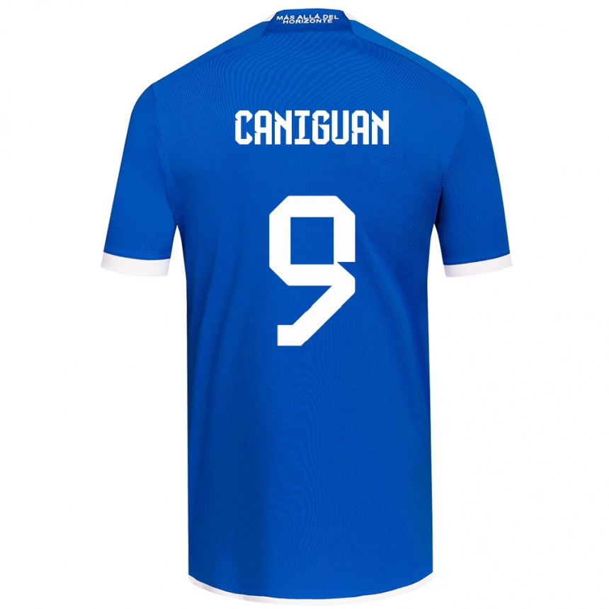 Niño Fútbol Camiseta Franchesca Caniguán #9 Azul Blanco 1ª Equipación 2024/25 Argentina