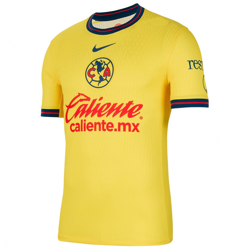 Niño Fútbol Camiseta Illian Hernández #19 Amarillo Azul 1ª Equipación 2024/25 Argentina