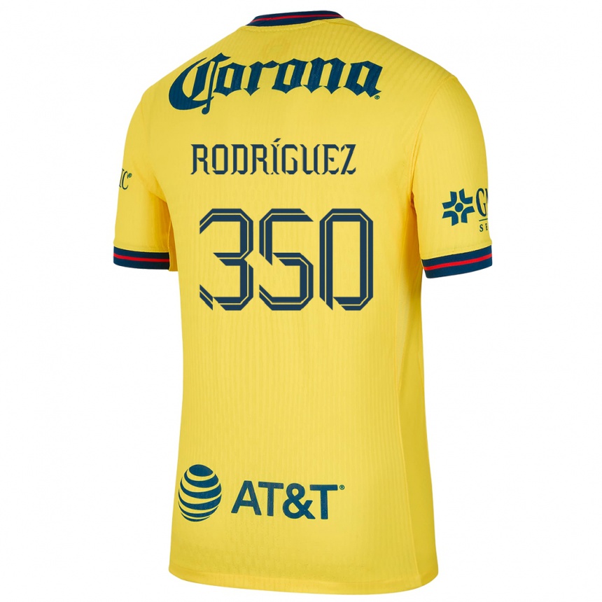 Niño Fútbol Camiseta Ángel Rodríguez #350 Amarillo Azul 1ª Equipación 2024/25 Argentina