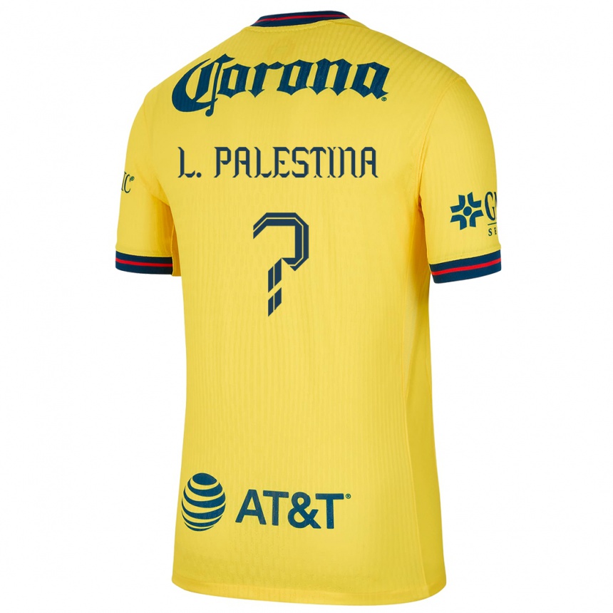 Niño Fútbol Camiseta Leonardo Palestina #0 Amarillo Azul 1ª Equipación 2024/25 Argentina