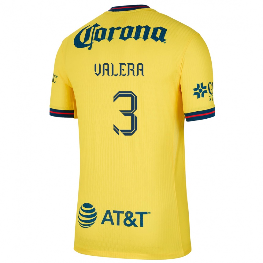 Niño Fútbol Camiseta Selene Valera #3 Amarillo Azul 1ª Equipación 2024/25 Argentina