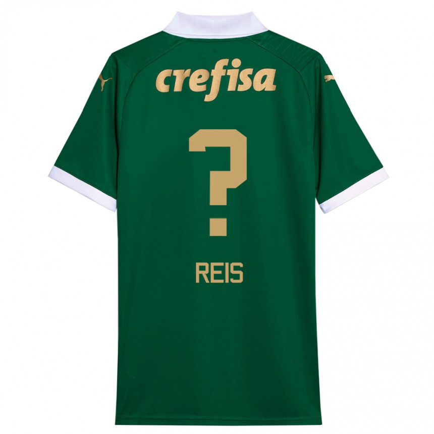 Niño Fútbol Camiseta Vitor Reis #0 Verde Blanco 1ª Equipación 2024/25 Argentina