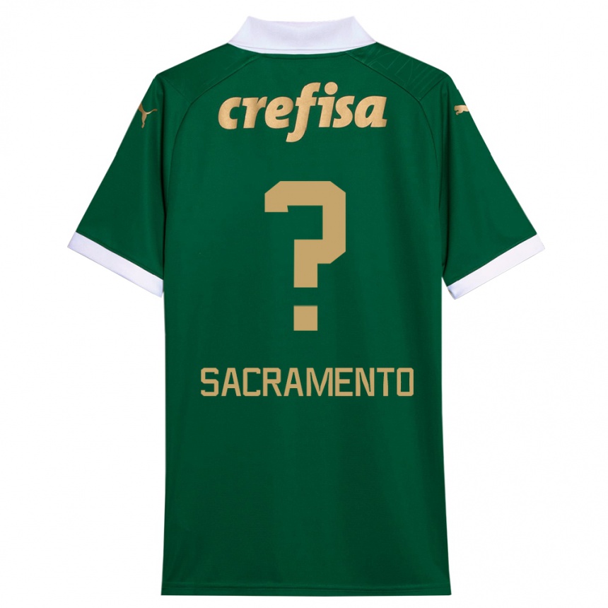 Niño Fútbol Camiseta Wendell Sacramento #0 Verde Blanco 1ª Equipación 2024/25 Argentina