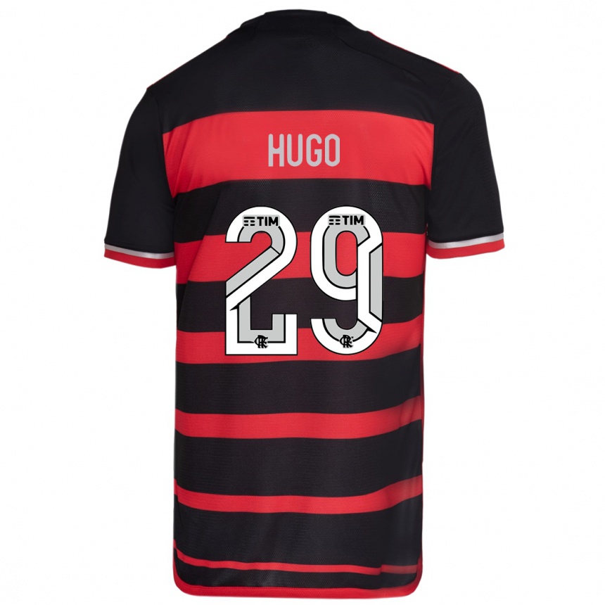 Niño Fútbol Camiseta Victor Hugo #29 Negro Rojo 1ª Equipación 2024/25 Argentina