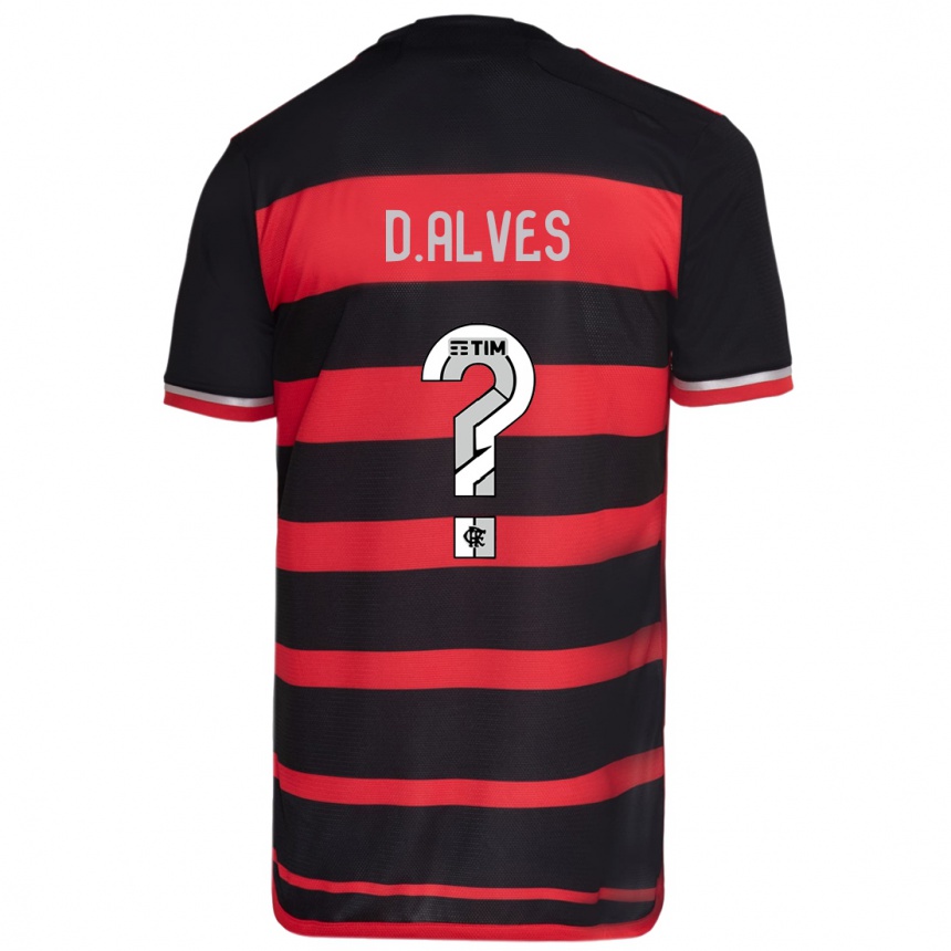 Niño Fútbol Camiseta Dyogo Alves #0 Negro Rojo 1ª Equipación 2024/25 Argentina