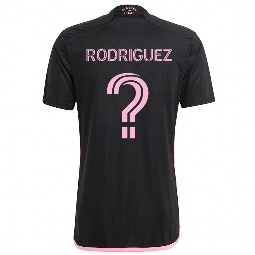 Niño Fútbol Camiseta Emerson Rodríguez #0 Negro 2ª Equipación 2024/25 Argentina