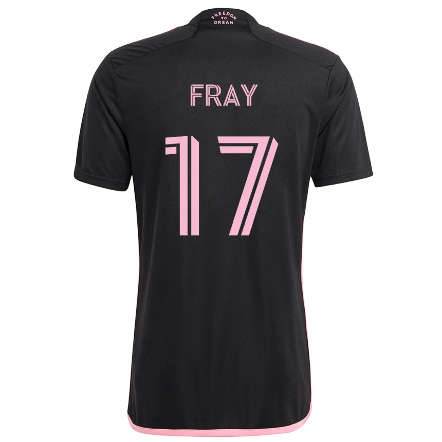 Niño Fútbol Camiseta Ian Fray #17 Negro 2ª Equipación 2024/25 Argentina