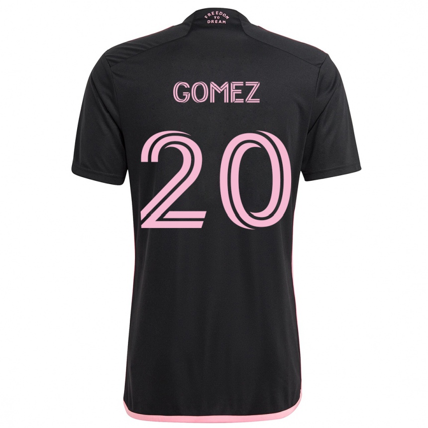 Niño Fútbol Camiseta Diego Gómez #20 Negro 2ª Equipación 2024/25 Argentina