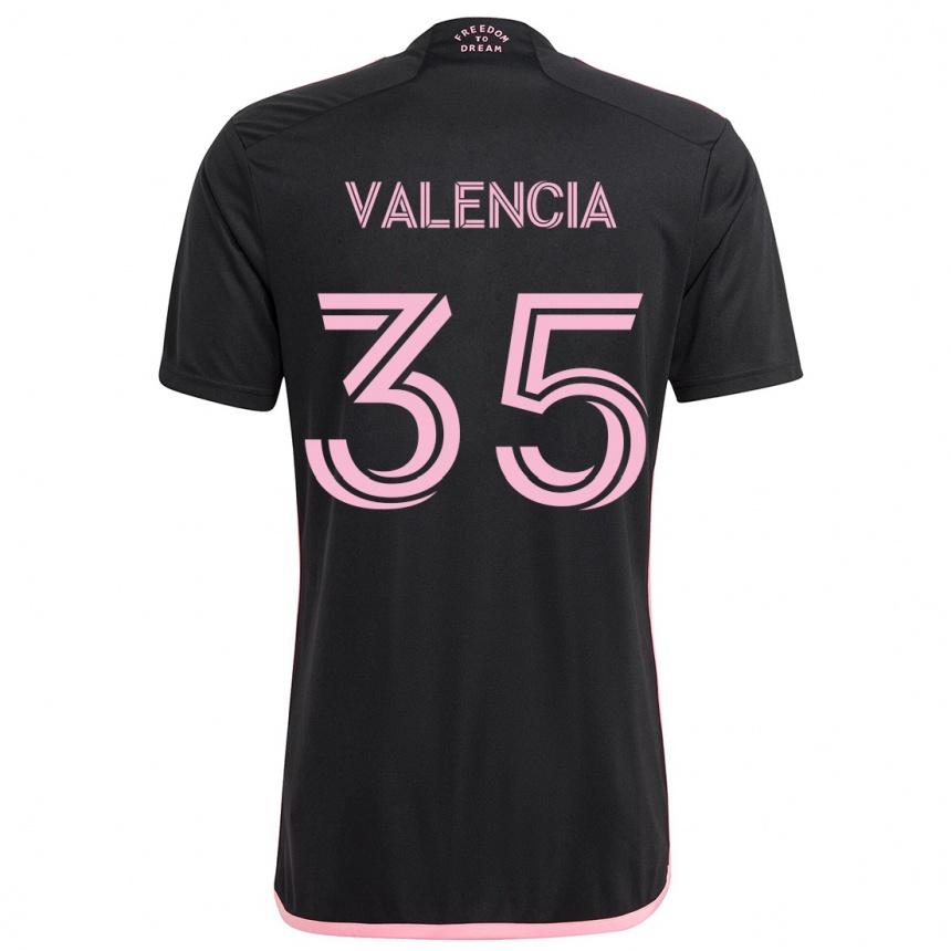 Niño Fútbol Camiseta Felipe Valencia #35 Negro 2ª Equipación 2024/25 Argentina