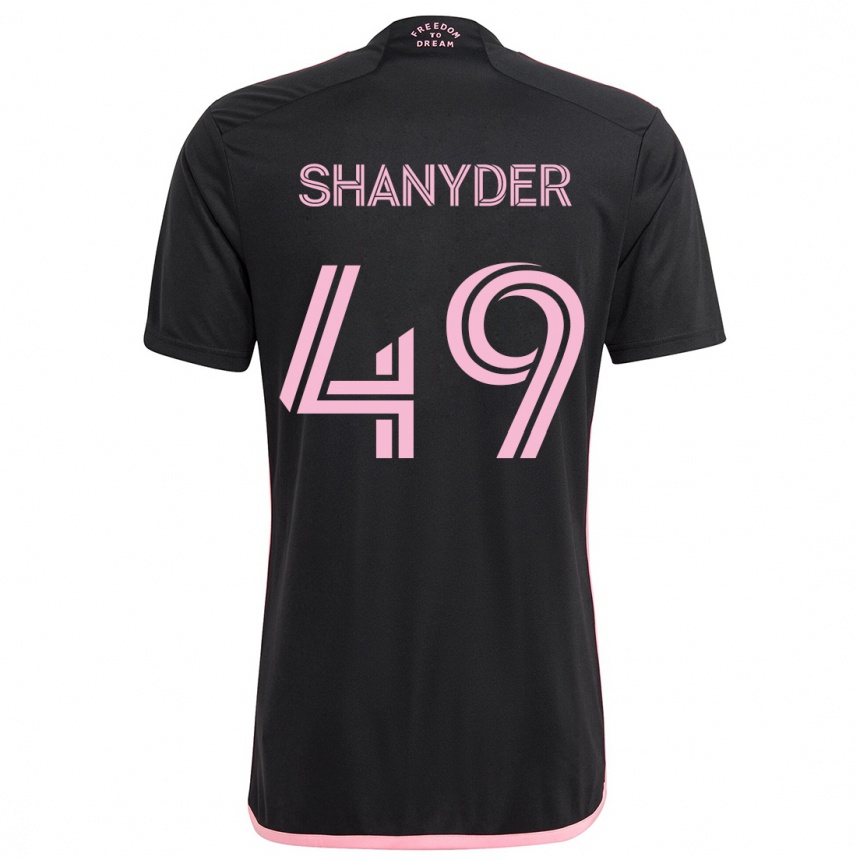 Niño Fútbol Camiseta Shanyder Borgelin #49 Negro 2ª Equipación 2024/25 Argentina