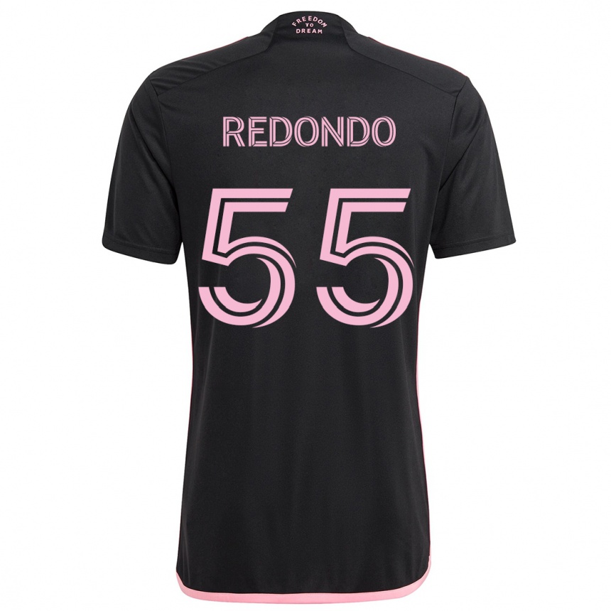 Niño Fútbol Camiseta Federico Redondo #55 Negro 2ª Equipación 2024/25 Argentina