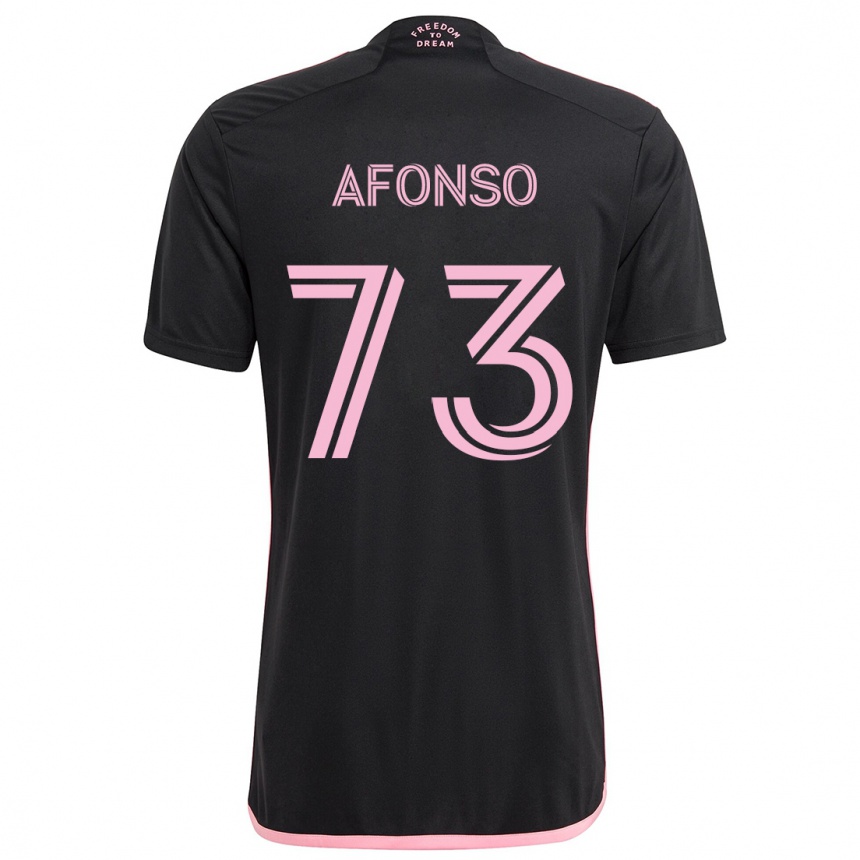 Niño Fútbol Camiseta Leo Afonso #73 Negro 2ª Equipación 2024/25 Argentina