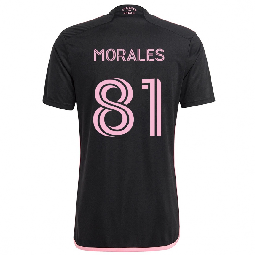 Niño Fútbol Camiseta Santiago Morales #81 Negro 2ª Equipación 2024/25 Argentina