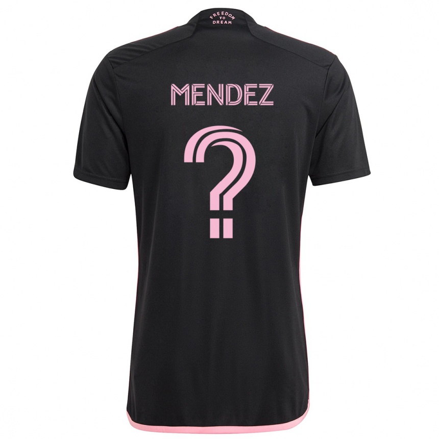 Niño Fútbol Camiseta Dylan Mendez #0 Negro 2ª Equipación 2024/25 Argentina