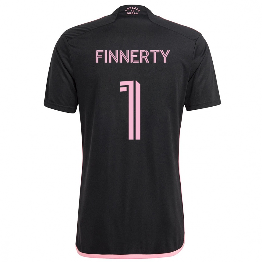 Niño Fútbol Camiseta Owen Finnerty #1 Negro 2ª Equipación 2024/25 Argentina