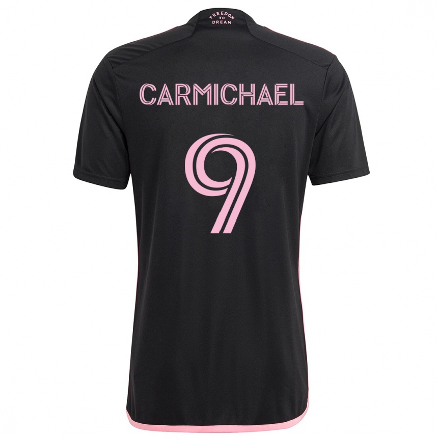 Niño Fútbol Camiseta Ryan Carmichael #9 Negro 2ª Equipación 2024/25 Argentina