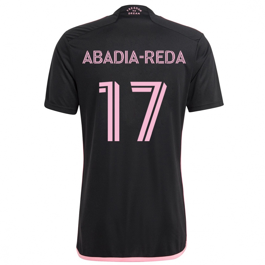 Niño Fútbol Camiseta Ezequiel Abadia-Reda #17 Negro 2ª Equipación 2024/25 Argentina