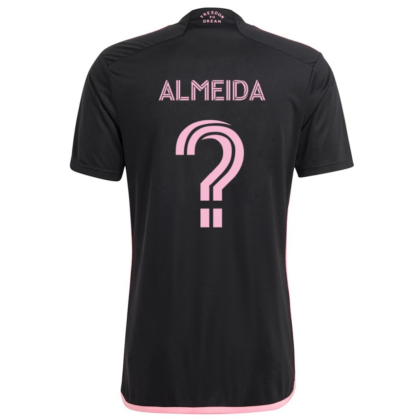 Niño Fútbol Camiseta Nicholas Almeida #0 Negro 2ª Equipación 2024/25 Argentina