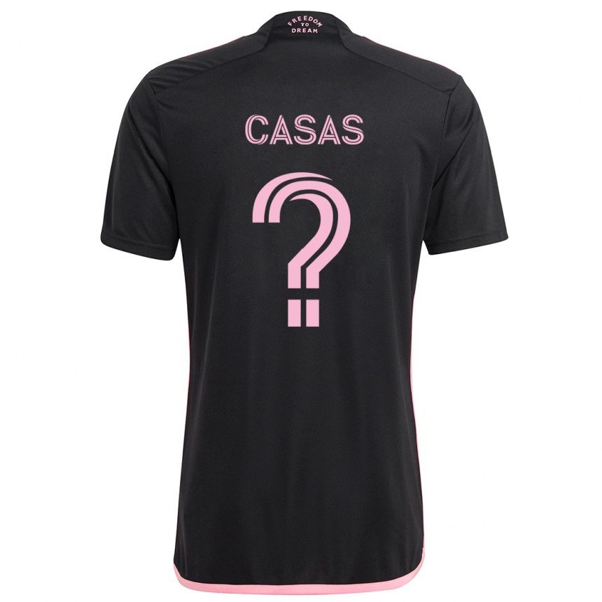 Niño Fútbol Camiseta André Casas #0 Negro 2ª Equipación 2024/25 Argentina