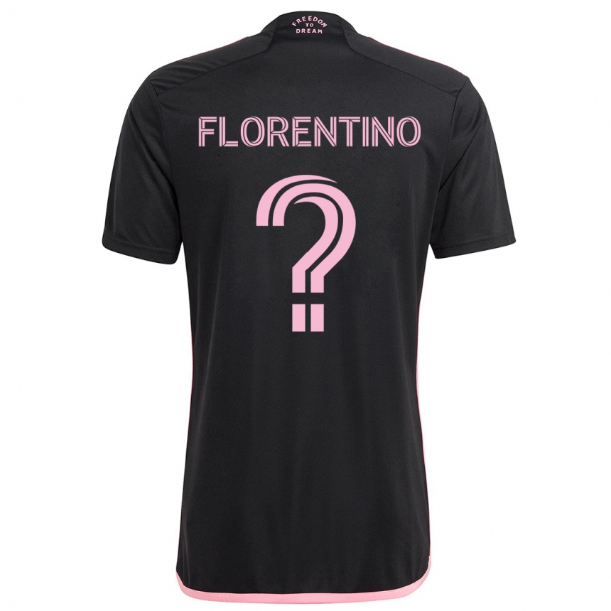 Niño Fútbol Camiseta Gabriel Florentino #0 Negro 2ª Equipación 2024/25 Argentina