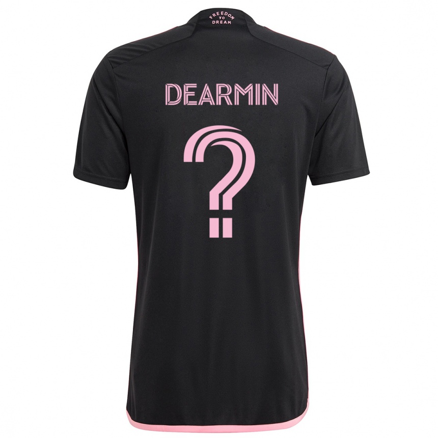 Niño Fútbol Camiseta Nash Dearmin #0 Negro 2ª Equipación 2024/25 Argentina