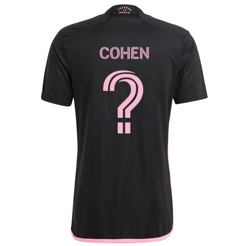 Niño Fútbol Camiseta Yuval Cohen #0 Negro 2ª Equipación 2024/25 Argentina