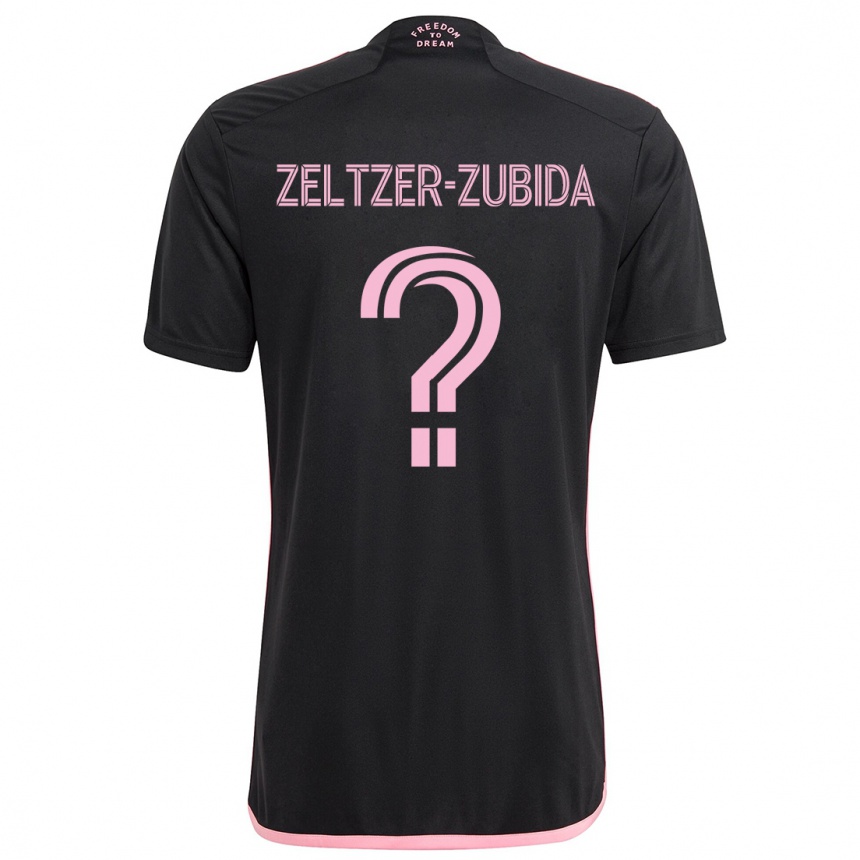 Niño Fútbol Camiseta Idoh Zeltzer-Zubida #0 Negro 2ª Equipación 2024/25 Argentina