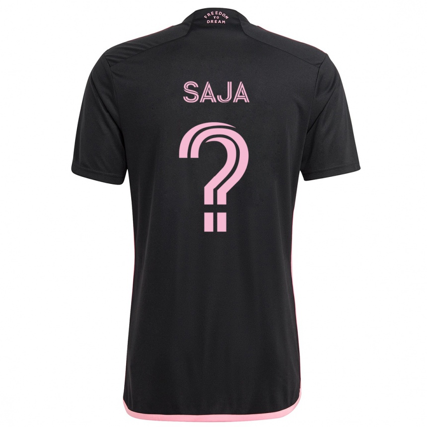 Niño Fútbol Camiseta Mateo Saja #0 Negro 2ª Equipación 2024/25 Argentina