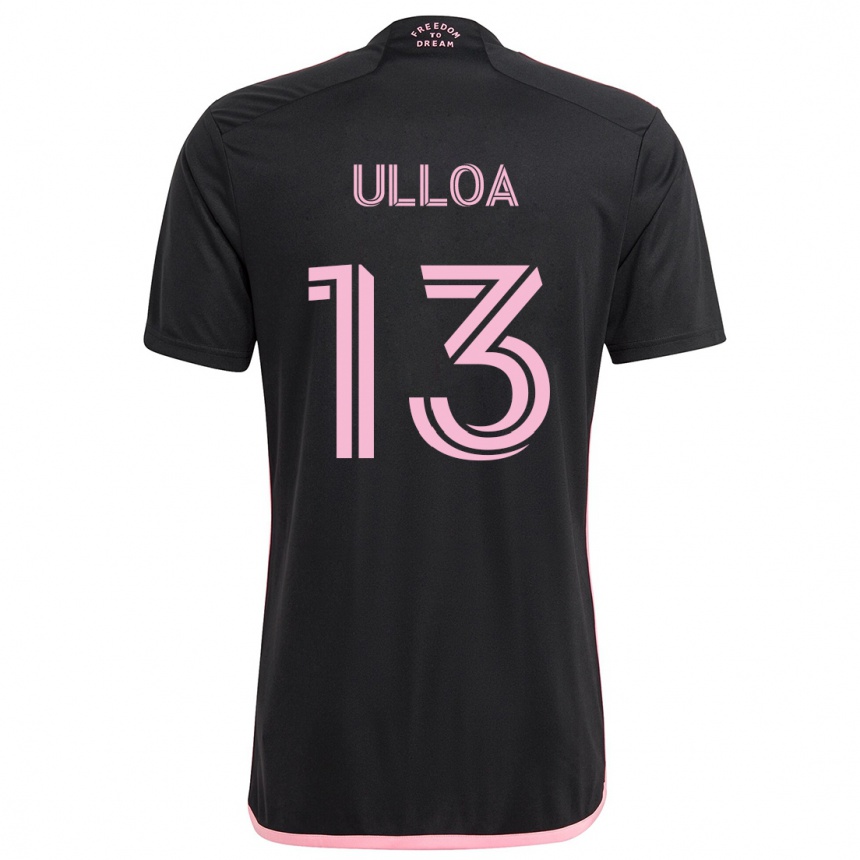 Niño Fútbol Camiseta Víctor Ulloa #13 Negro 2ª Equipación 2024/25 Argentina